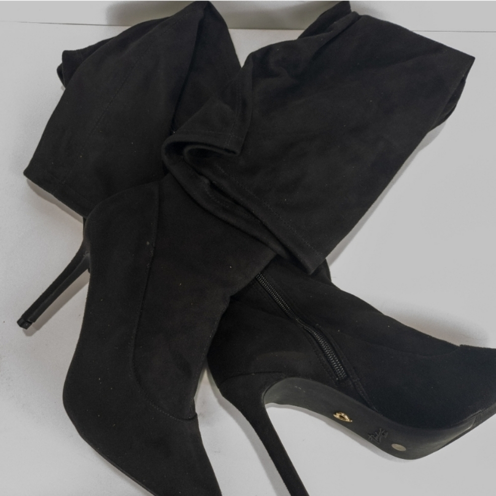 Thalia Sodi Rominaa Over-the-Knee Boots Black 9.5 - Picture 3 of 4
